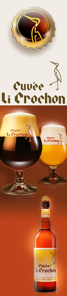 Bière régionale Li Crochon - En vente au Drink Center d'Ermeton en Province de Namur, Belgique
